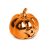 Halloween-i tök dekoráció - fényes - 6 cm - 3 szín / csomag                                           BX58180