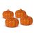 Halloween-i tök dekoráció - 5,2 cm - habszivacs - glitteres - 4 db / csomag                           BX58188