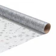   Karácsonyi asztalterítő futó -  szürke / ezüst - 180 x 28 cm                                          BX58200G