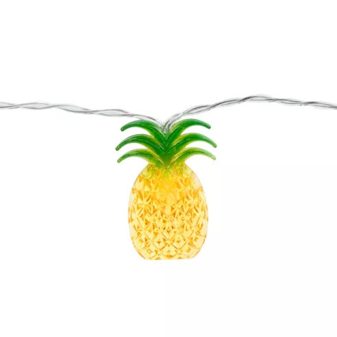 LED fényfüzér - ananász - 1,65 m - 10 LED - melegfehér - 2 x AA                                       BX58219B