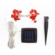   Szolár LED fényfüzér - katicabogár - 2,4 m - 25 LED - melegfehér                                      BX58220B