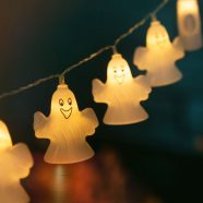   LED szolár fényfüzér - szellem - 10 LED - 1,1 méter - melegfehér                                      BX58222B