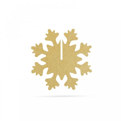 Karácsonyi dekor - jégkristály - arany - 7 x 7 cm - 5 db / csomag                                     BX58252B