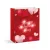 Ajándéktasak - 5 piros LED, papír - 178 x 102 x 228 mm - 4 féle / csomag - 12 db / csomag             BX58323