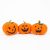 Halloween-i tök dekoráció - 10 x 10 x 11 cm - 3 féle - 3 db / csomag                                  BX58338