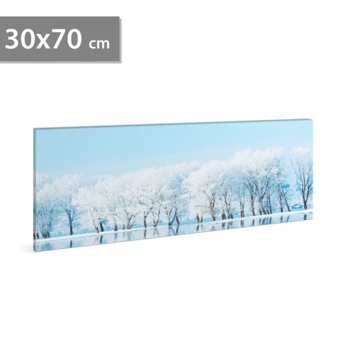 LED-es fali hangulatkép - téli táj -  2 x AA, 70 x 30 cm                                              BX58480A