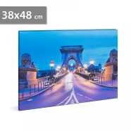   LED-es fali hangulatkép - colLánchídcol -  2 x AA, 38 x 48 cm                                         BX58486