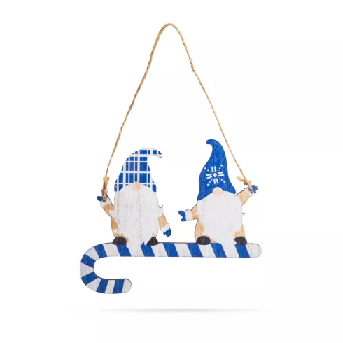 Karácsonyi dekoráció - fa, kék manó - 15 cm                                                           BX58546B