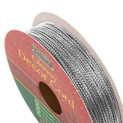 Fényes dekor zsinór - 10 m - ezüst                                                                    BX58569B