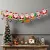 Karácsonyi papír girland - 8 db Mikulás - 3,5 m                                                       BX58585B
