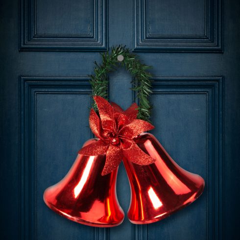 Karácsonyi dekor - harang - piros színben                                                             BX58609A
