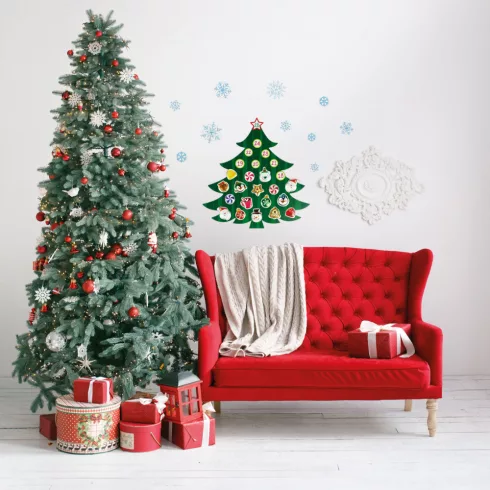 Karácsonyi öntapadós falmatrica - adventi kalendárium                                                 BX58635A