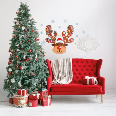 Karácsonyi öntapadós falmatrica - adventi kalendárium                                                 BX58635B