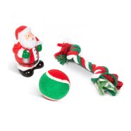   Karácsonyi kutyajáték szett - labda, kötél, mikulás                                                   BX58650