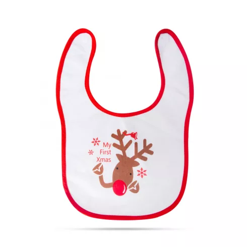 Karácsonyi baba előke - 38 x 27 cm - 4 féle                                                           BX58664