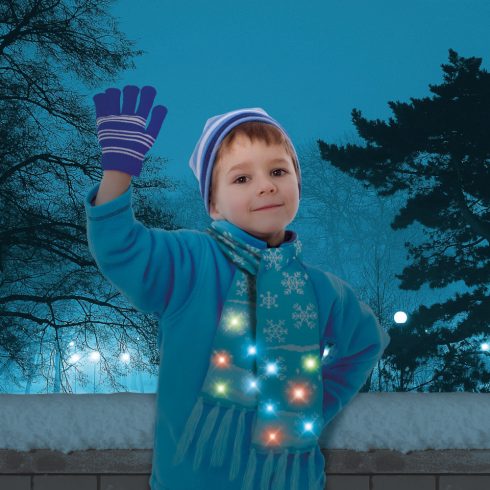 Karácsonyi sál - 100 cm - LED-es, elemes, kék                                                         BX58667B