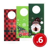   Karácsonyi italosüveg kártya - 6 db / csomag                                                          BX58686