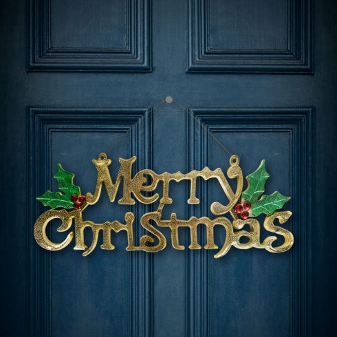 Karácsonyi dekor - colMerry Christmascol felirat - 50 x 18 cm                                         BX58704