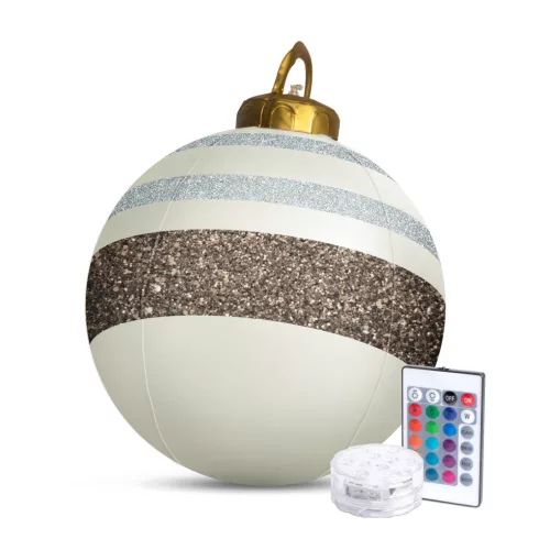 Felfújható RGB LED-es óriás karácsonyi gömb - 60 cm                                                   BX58740A