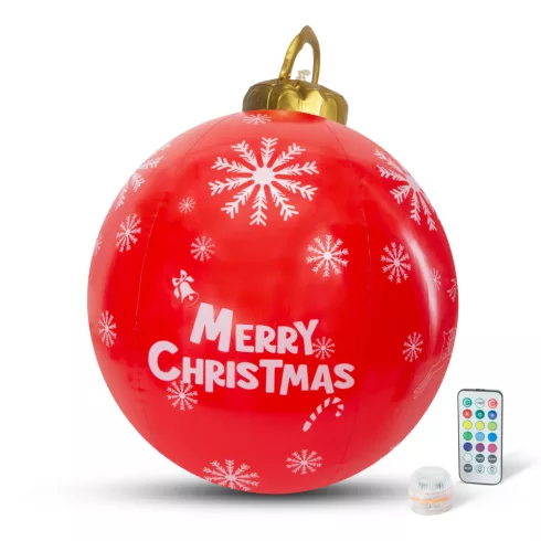 Felfújható RGB LED-es óriás karácsonyi gömb - 60 cm                                                   BX58740E