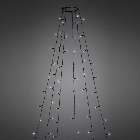 LED karácsonyfa fényfüzér - 1,9 m - 120 LED, hidegfehér - IP44                                        BX58931