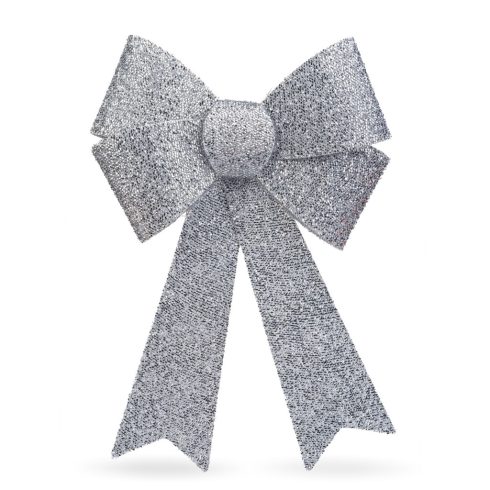 LED-es masni dekoráció - fényes - ezüst - 11 színes LED - 40 x 30 cm                                  BX58956A