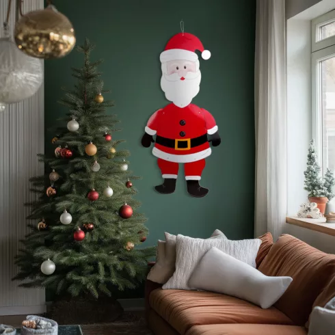 Karácsonyi dekoráció - Mikulás - papír - 90 cm                                                        BX58965A