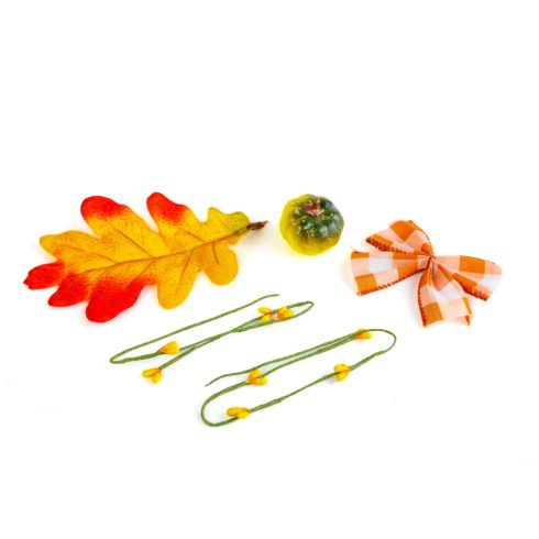 Őszi dekoráció - 2 féle szett - falevéllel - 5 részes                                                 BX59015