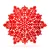 Szilikon edényalátét - jégkristály - piros - 38 cm                                                    BX59703C