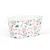 Karácsonyi fém kosár - házikó mintás - 19 x 11,5 x 9,5 cm                                             BX59722B