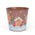 Karácsonyi dekoráció - fém kaspó, vödör - Mézeskalács - 13 x 11 cm                                    BX59724C