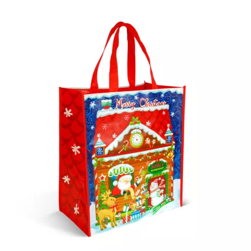 Karácsonyi ajándéktáska - 35 x 39 x 18 cm - 2 féle                                                    BX59727