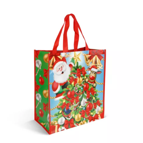 Karácsonyi ajándéktáska - 35 x 39 x 18 cm - 2 féle                                                    BX59727