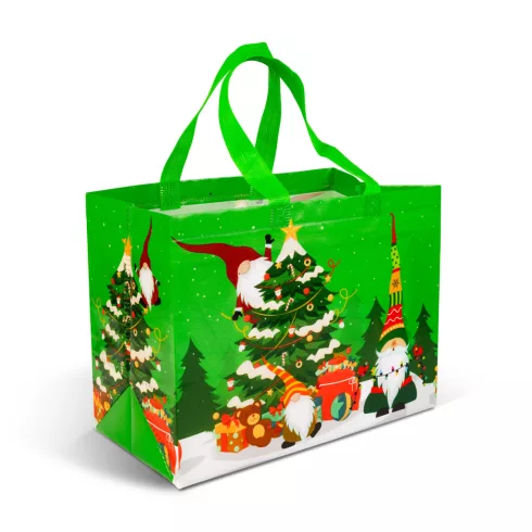Karácsonyi ajándéktáska - 31 x 25 x 17 cm - 4 féle                                                    BX59729