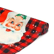   Karácsonyi dekoráció - asztalterítő futó - Mikulás - 183 x 33 cm                                      BX59732A