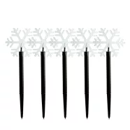   Karácsonyi lámpa - 5 LED - jégkristály - 34,5 cm - melegfehér - 3 X AA                                BX59764