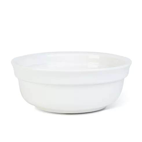 Emelt etetőállvány kerámia tálakkal - fehér tálak - 30 x 14 x 7,5 cm                                  BX60058