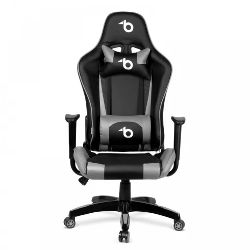 Gamer szék - derékpárnával, fejpárnával - szürke                                                      BXBMD1106GY