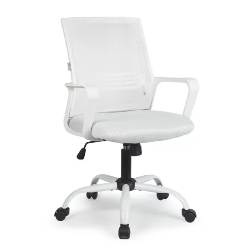 Irodai forgószék - fix karfával - fehér - 70 x 51 / 52 x 50 cm                                        BXBMD1119A