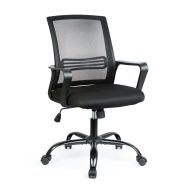   Irodai forgószék - fix karfával - fekete - 70 x 51 / 52 x 50 cm                                       BXBMD1119B