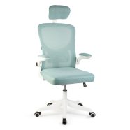   Irodai forgószék - karfával - fehér/kék - 58 x 48 / 50 x 50 cm                                        BXBMD1121