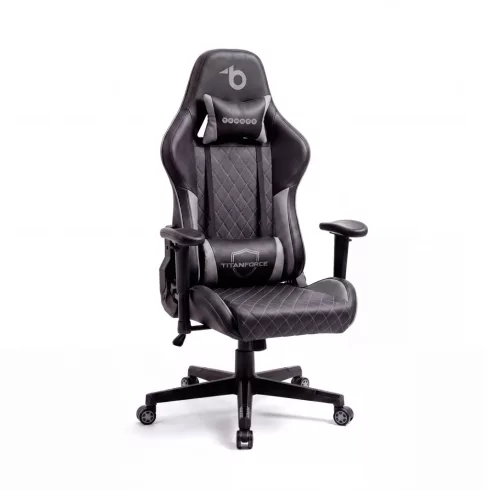 TItanForce gamer szék párnával - fekete/szürke - 122 x 65 x 53 cm                                     BXBMD1124GY
