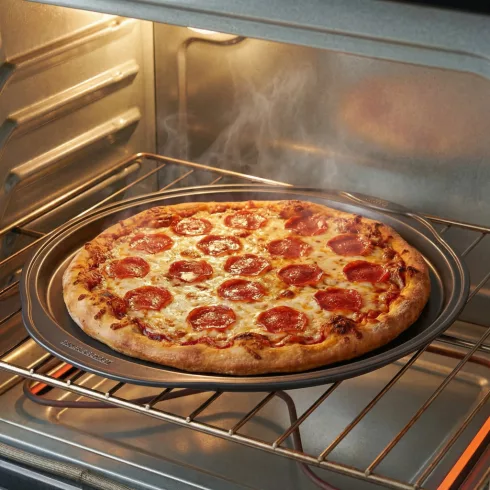 Bakerĺs Secret Classic Line pizzasütő tepsi - 41,3 x 38,8 x 2,1 cm                                    BXBS10010