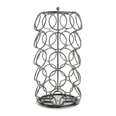 Fém kávékapszula tartó - 35 db Dolce Gusto kapszulához - 165 x 165 x 320 mm - fekete                  BXBW0997