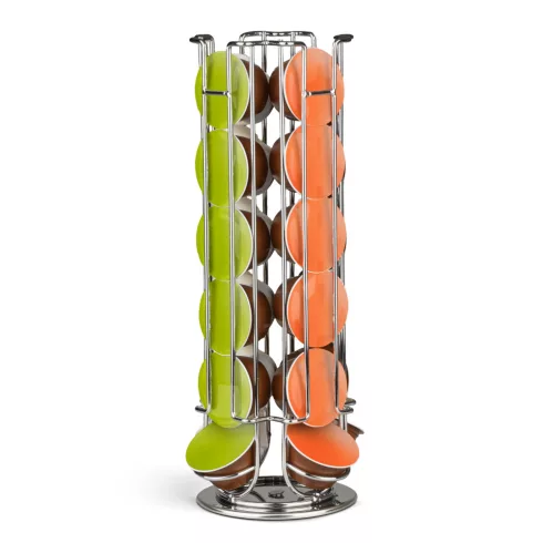 Fém kávékapszula tartó - 24 db Dolce Gusto kapszulához - króm                                         BXBW1001B