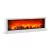 Kandalló LED-es lánghatással - fehér - elemes / USB-s - 60 x 10 x 20 cm                               BXBW2015WH