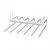 Akasztható törölközőszárító / nadrágtartó vállfa - fém - 6 akasztó                                    BXBW2028