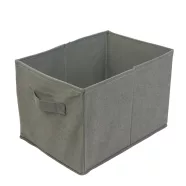   Szövet tárolódoboz - 32 x 22 x 22 cm - szürke                                                         BXBW2076