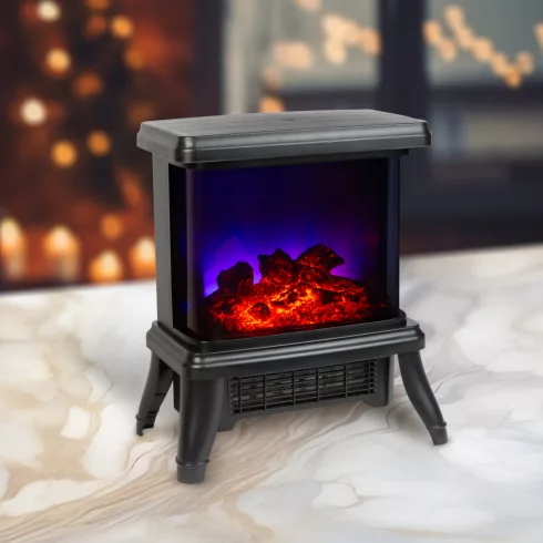 Elektromos kandalló - 180° - hősugárzó + LED - 36 x 21,5 x 36 cm                                      BXBW2106
