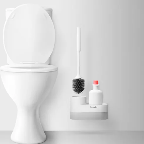 WC kefe szett + tároló - 225 x 100 x 135 mm                                                           BXBW3007